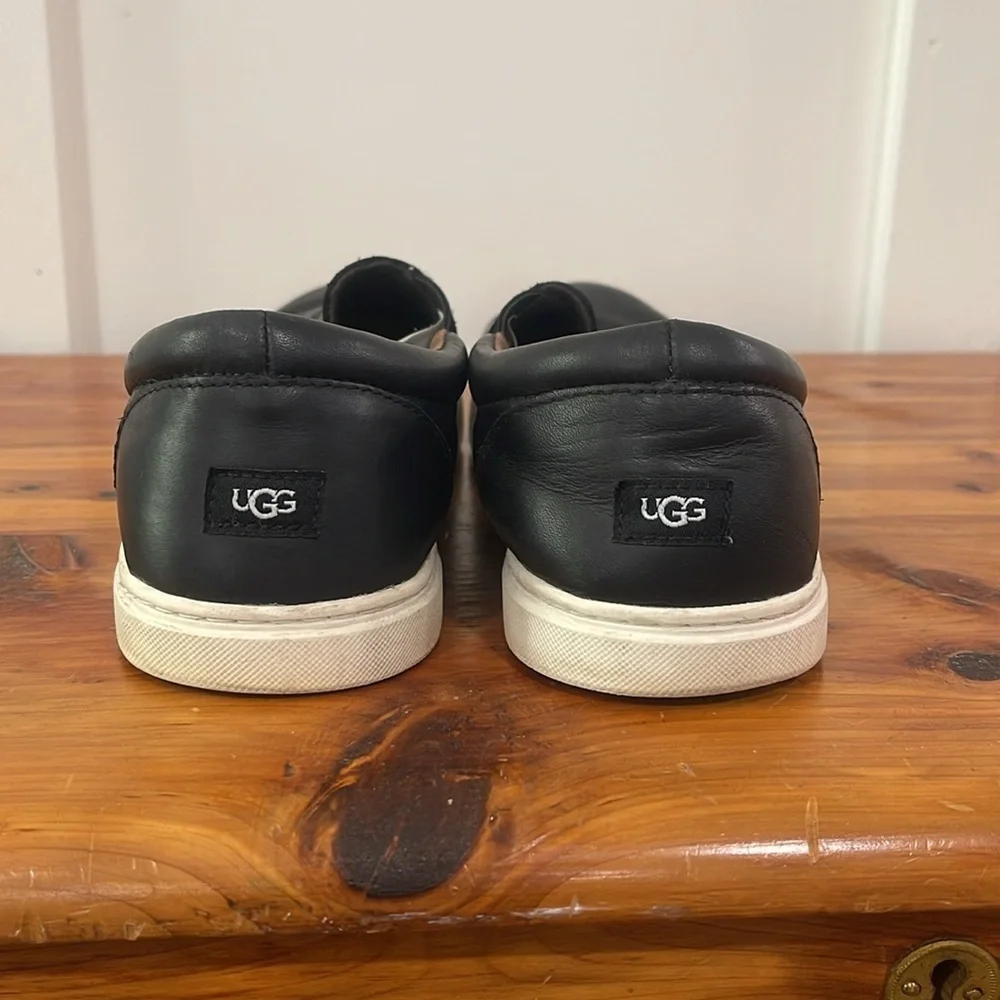 UGG Alameda Leather Slip-On Sneakers